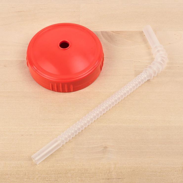 Reusable Play Straw Lid & Straw Set - BPA-Free Silicone Drinking Straws for Kids & Adults - Perfect for Smoothies, Juices, and Cold Beverages at Home, School, or Travel