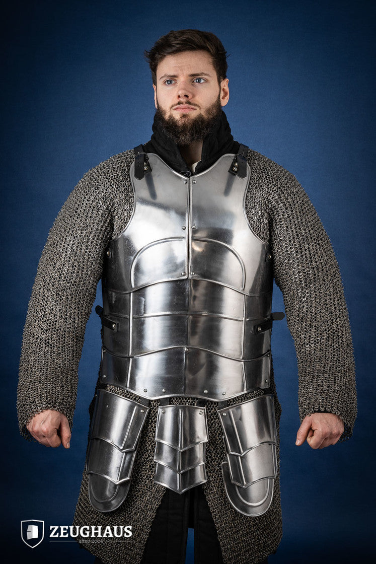 Champion Polished Cuirass Armor - Medieval Knight Costume, LARP Gear & Cosplay Accessory for Renaissance Fairs, Theater Performances and Historical Reenactments