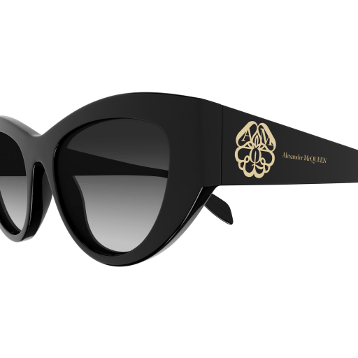 Alexander McQueen AM0377S 001 Sunglasses - Luxury Designer Shades for Women & Men, UV Protection, Fashionable Eyewear for Outdoor Activities, Travel & Daily Wear