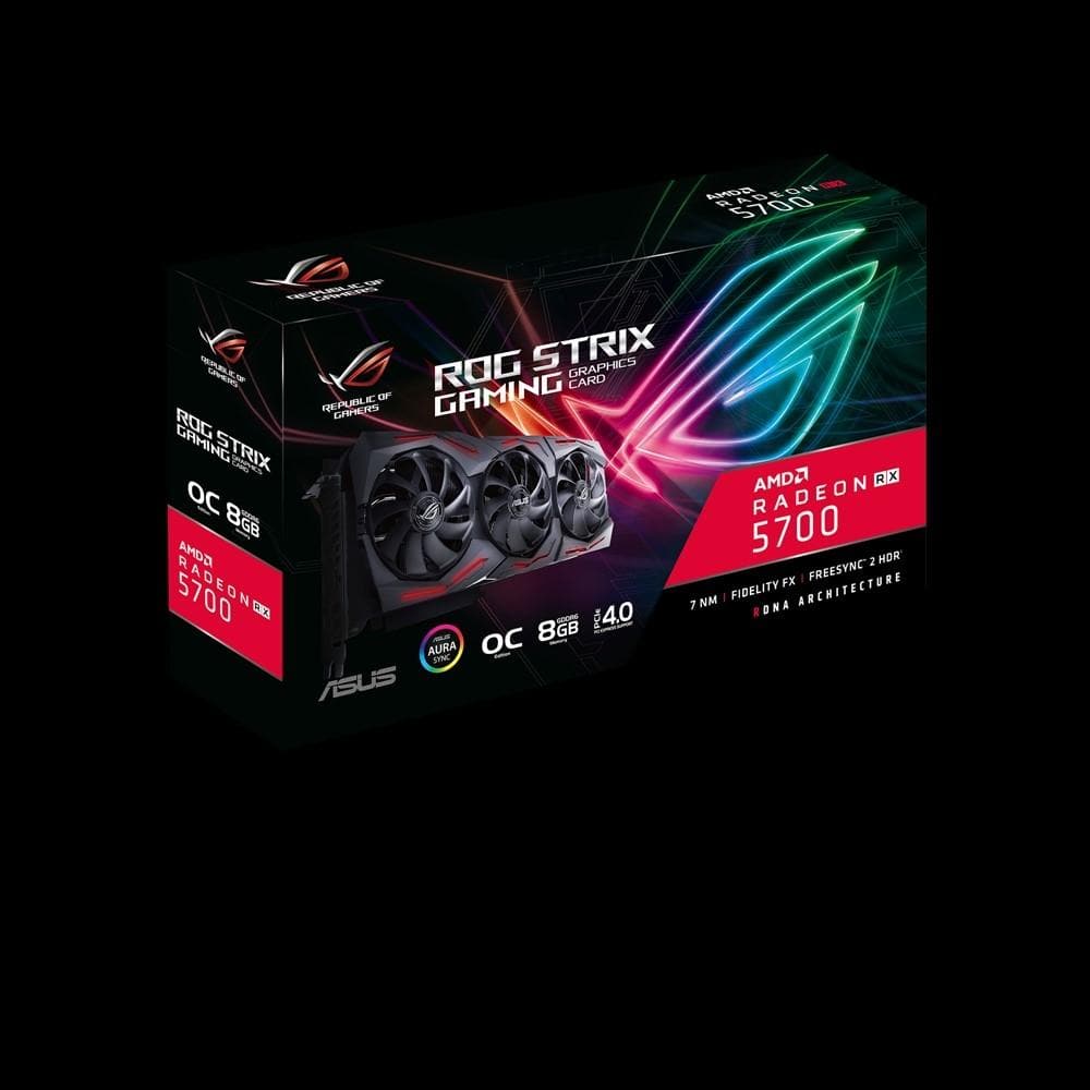 ASUS ROG STRIX RX5700 O8G Gaming Graphics Card with Triple Fan Cooling - 8GB GDDR6, AMD RDNA Architecture | Perfect for 1440p Gaming, VR & Streaming