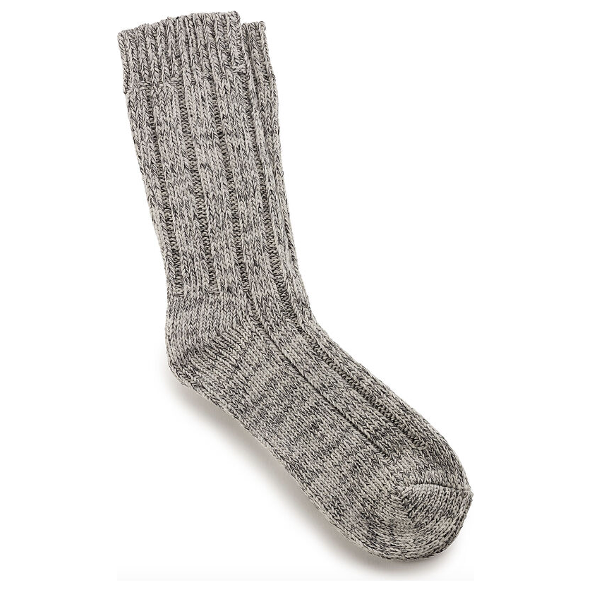 Birkenstock Men's Light Gray Cotton Twist Socks - Cotton/Polyamide/Elastane Blend for Comfort & Durability - Perfect for Casual Wear & Outdoor Activities