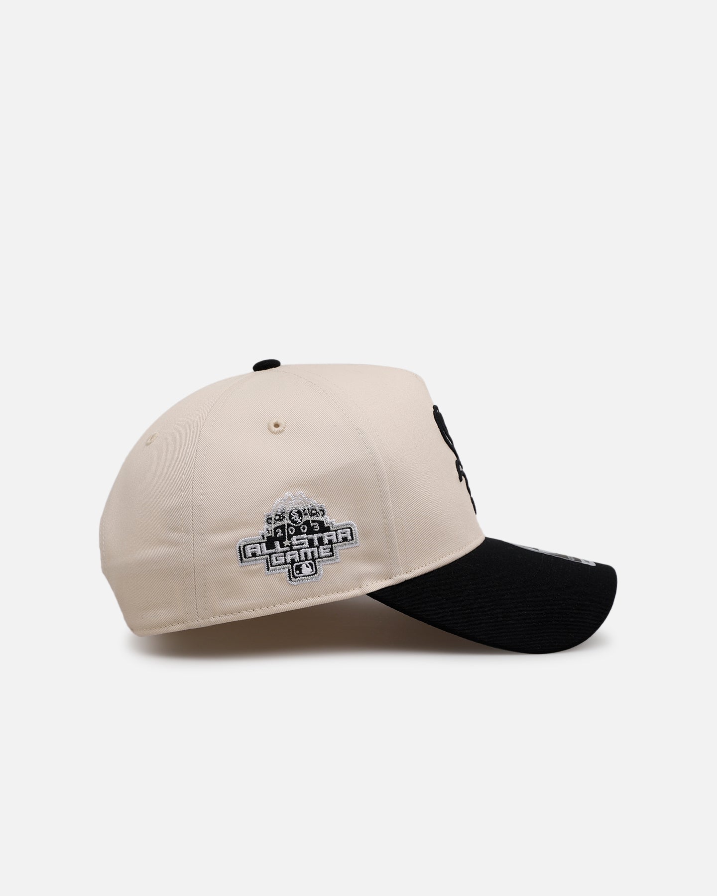47 Brand Chicago White Sox 'Herringbone' 47 Offside Snapback Hat - Natural/Black Adjustable Baseball Cap for Men & Women - Perfect for Sports Fans, Casual Wear & Gifts