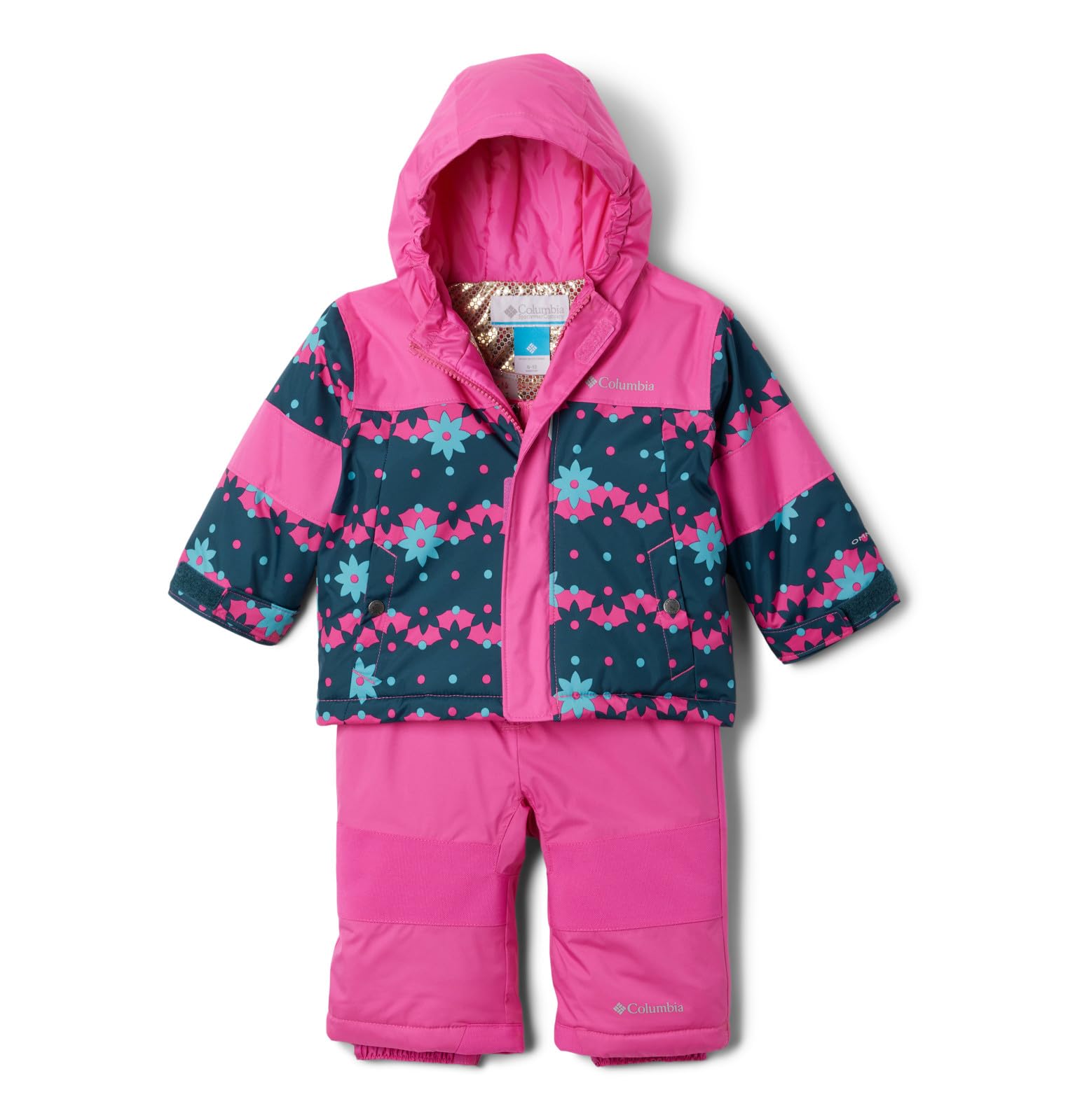 Columbia Baby Girls' Mighty Mogul Jacket & Snow Pants Set - Waterproof Winter Outerwear for Toddler Girls 1-3 Years | Perfect for Snow Play, Sledding & Cold Weather Adventures