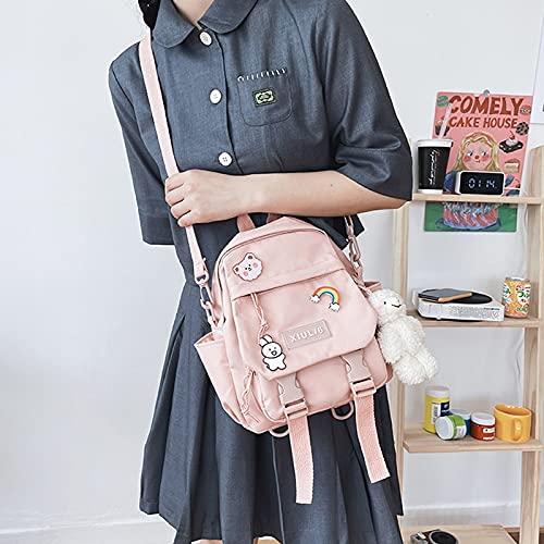 GGOOB Cute Mini Backpack for Teens - Kawaii Small Backpack with Accessories | Stylish Aesthetic School Bag, Travel & Everyday Use