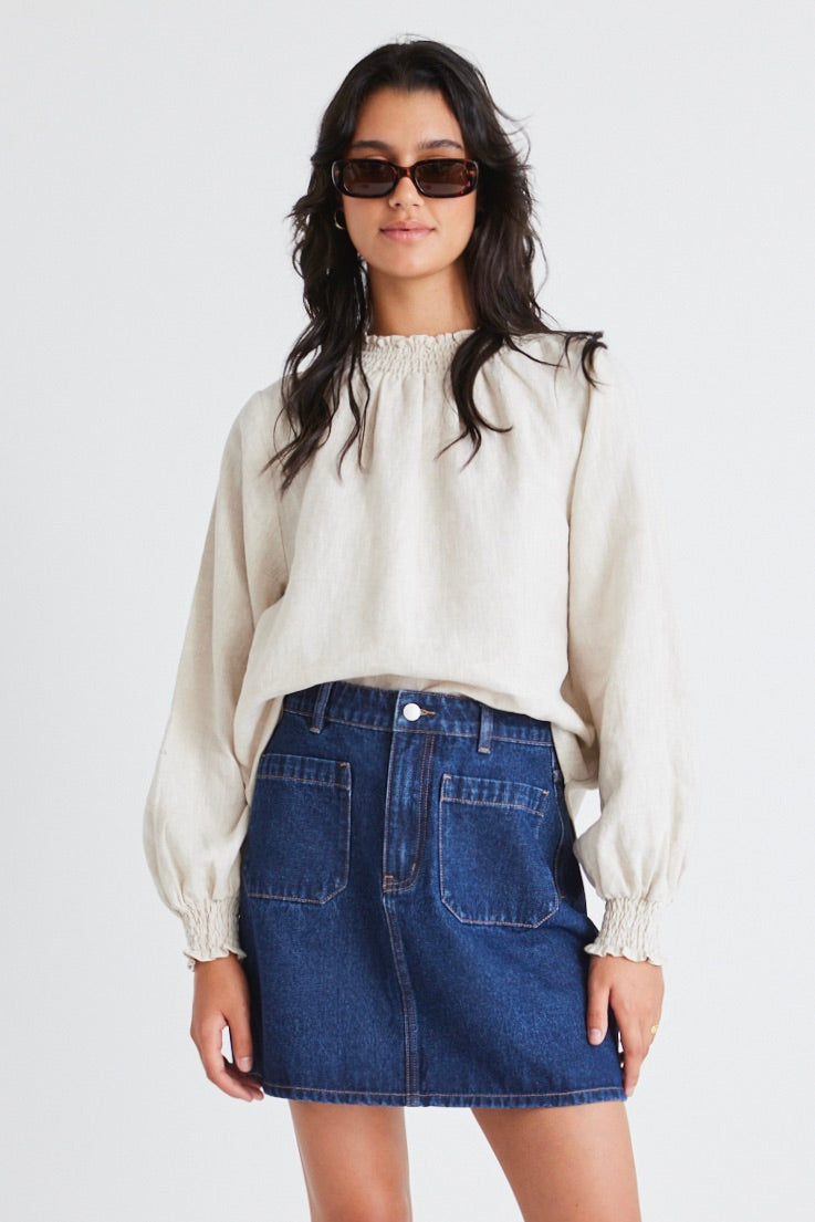 Stylish Indigo Denim Mini Skirt with Front Pockets - Perfect for Casual Outings, Date Nights & Summer Fashion