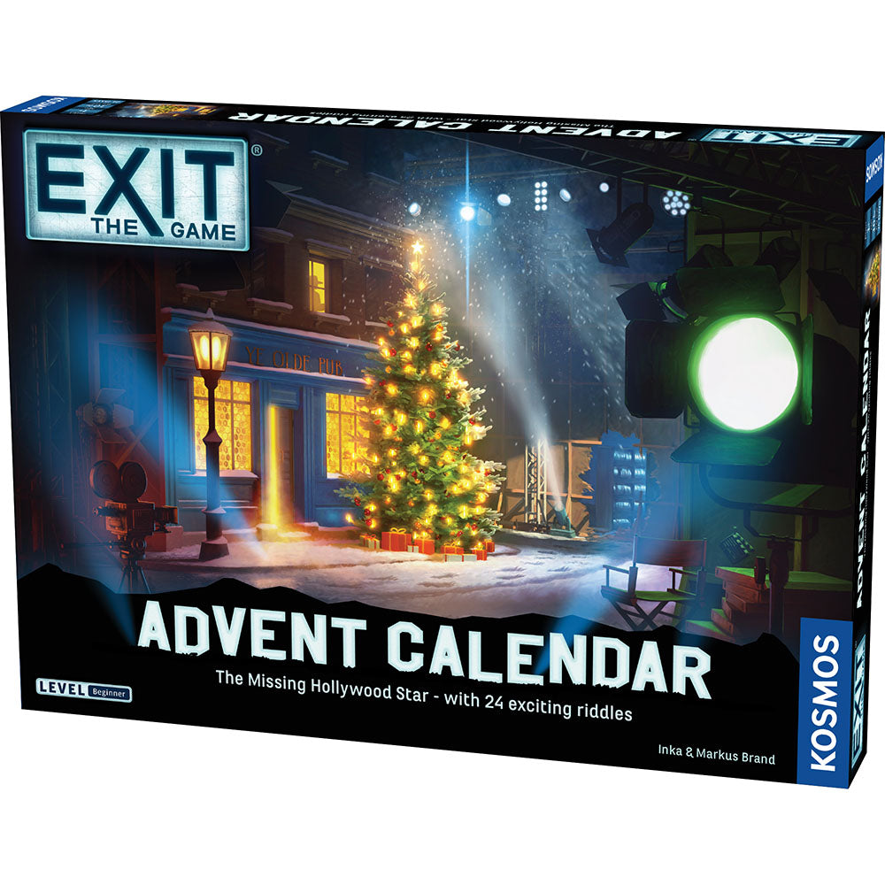 EXIT: The Game Advent Calendar - The Missing Hollywood Star | Escape Room Puzzle Game for Adults & Teens | Perfect for Holiday Parties & Family Game Nights