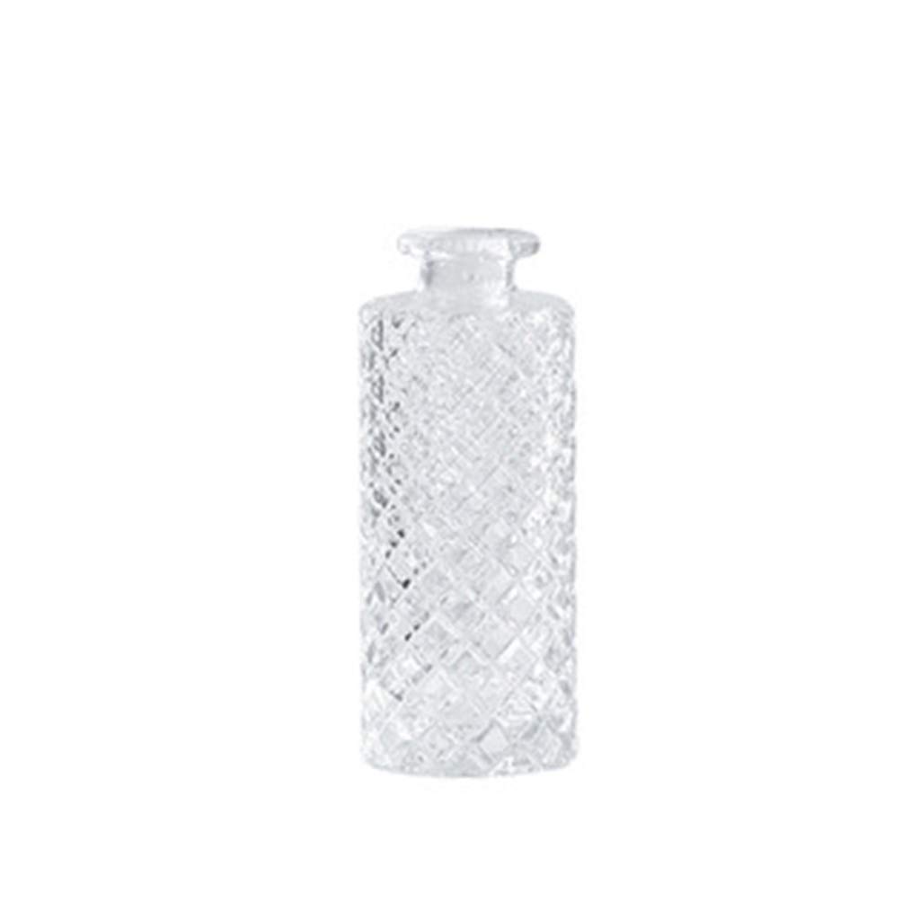Premium Clear Glass Vase Set of 2 - Modern Crystal Vase for Home & Office Decor, Elegant Centerpiece for Living Room, Dining Table, Wedding or Floral Arrangements - WxberG Glass Vase Collection