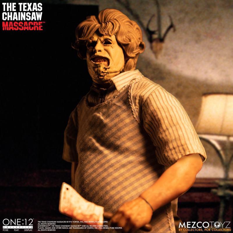 The Texas Chainsaw Massacre (1974) Leatherface Deluxe Edition One:12 Scale Action Figure - Horror Movie Collectible for Display & Fan Collections