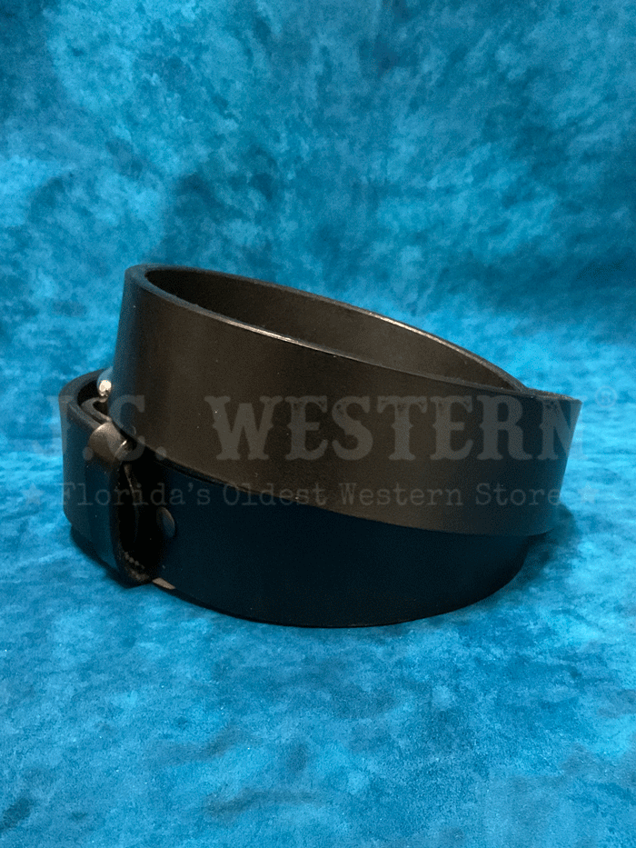 Gingerich 1008 18 Men's Gunsmoke Smooth Heavyweight Extra Wide Gun Belt - Black Leather Belt for Concealed Carry & Western Wear