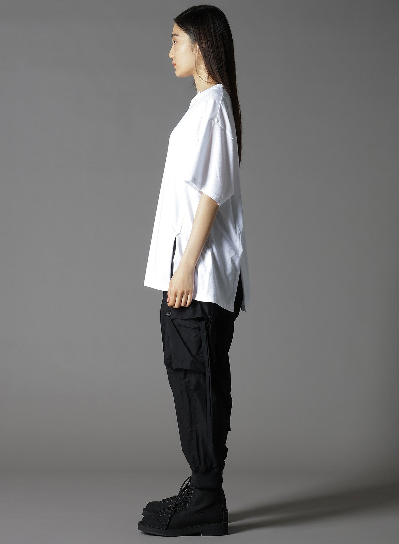 Soft Cotton Jersey Mix Tiered T-Shirt for Women - Comfortable Casual Tee for Everyday Wear, Layering & Outfits