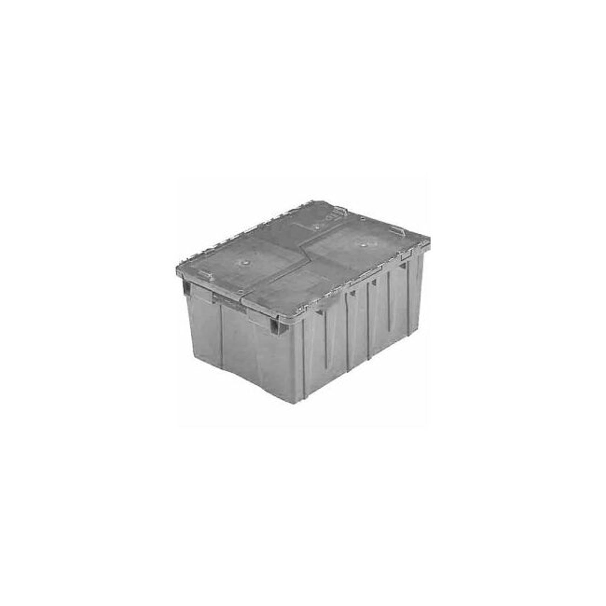ORBIS Flipak FP143 Distribution Container - 7/8 x 15-3/16 x 9-15/16 Inches, Gray Plastic Storage Bin | Perfect for Warehouse Organization, Retail Display & Industrial Parts Storage