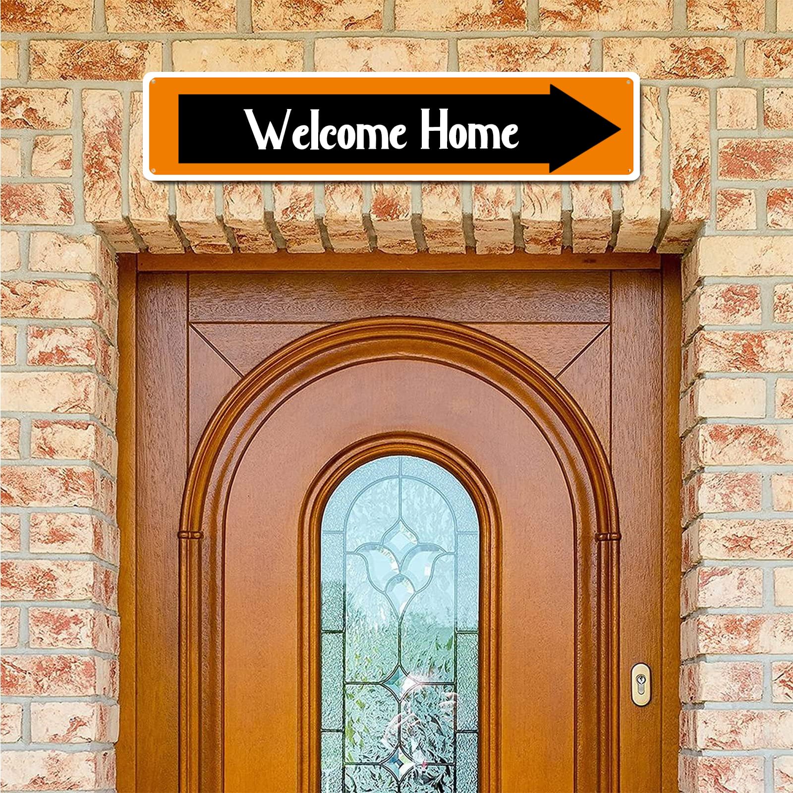 Custom Metal Road Sign with Arrow - Personalized Outdoor Sign for Home, Office & Business Decor - Perfect for Funny Gifts, Bedroom Wall Art & Business Branding
