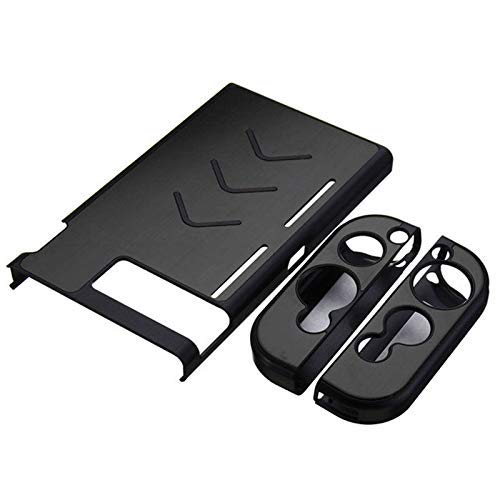 Premium Aluminum Hard Protective Case Cover for Nintendo Switch Console - Durable Shell in Black | Perfect for Travel, Gaming On-The-Go & Console Protection