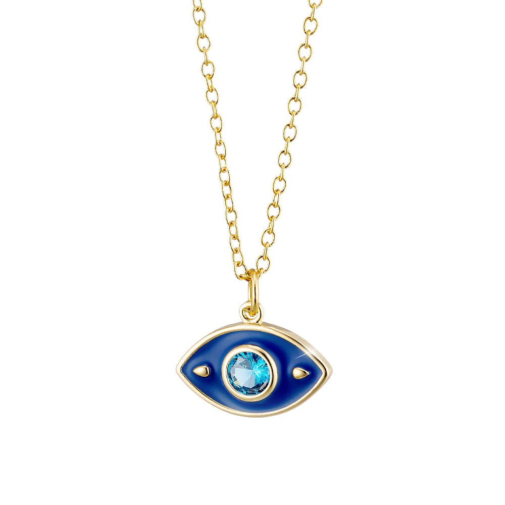 Dreams Blue Eye Necklace - Elegant Pendant for Women, Protection & Good Luck Jewelry - Perfect for Gifts, Meditation & Spiritual Healing