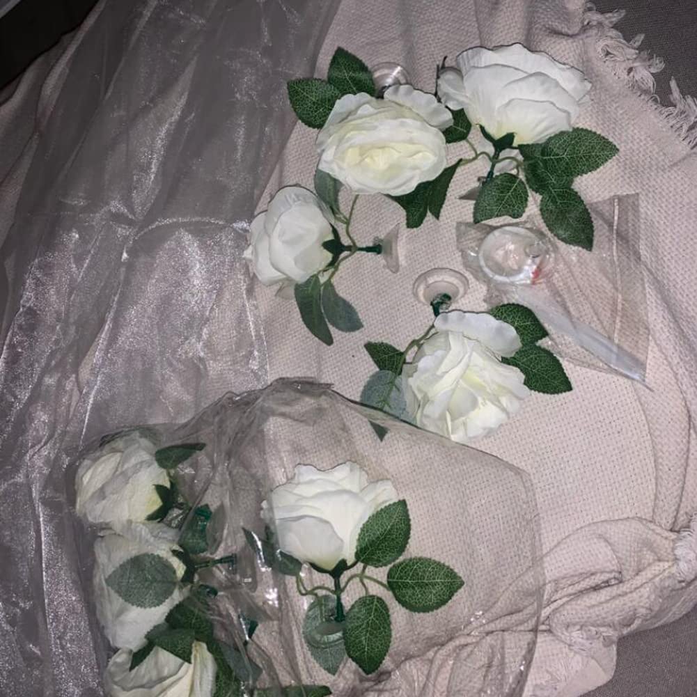 Artificial Wedding Car Flowers & Ribbon Bows - Elegant Bridal Car Door Handle Decorations for Wedding Ceremony, Photo Props, Party Events & Vehicle Accessories - Perfect for Wedding Day Decor & Bridal Party Celebrations