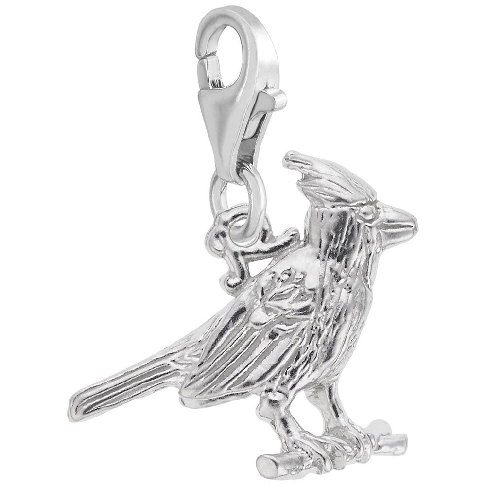 Cardinal Charm Pendant with Lobster Claw Clasp - Handmade Jewelry for Bracelets & Necklaces - Perfect for Gifts, Birthdays, and Everyday Wear