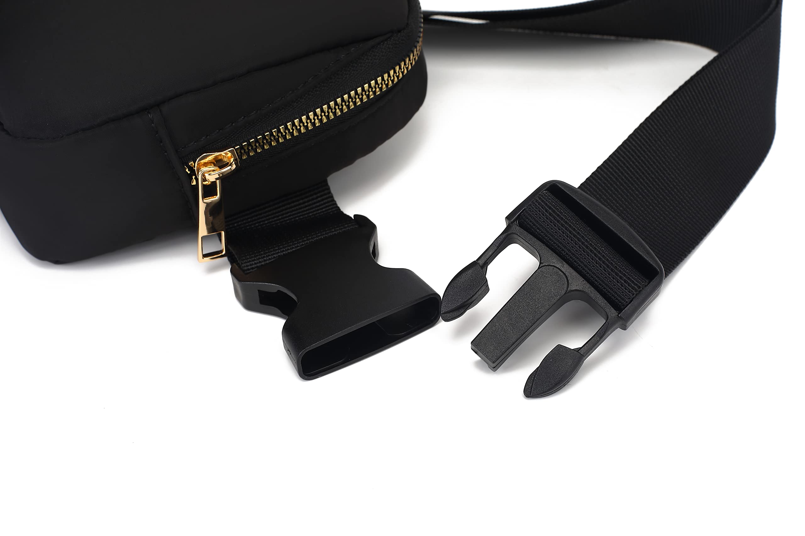Waterproof Fanny Pack for Women & Kids - Adjustable Waist Bag, Mini Crossbody Belt Bag with Strap - Perfect for Running, Travel & Outdoor Activities (Black)