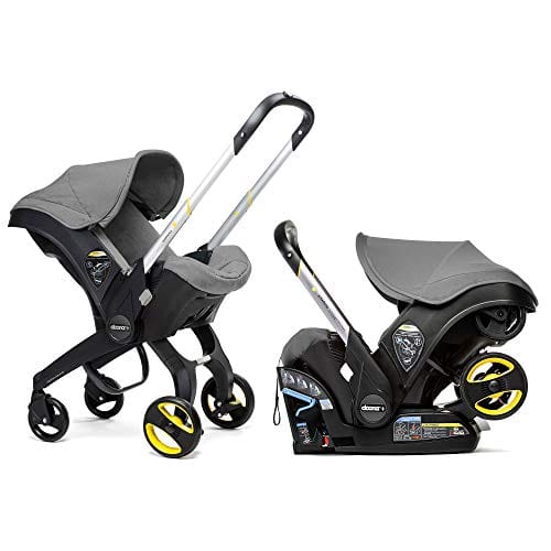 Doona+ Infant Car Seat and Stroller Combo - Convertible, Lightweight, and Travel-Friendly for Newborns to Toddlers - Perfect for Air Travel, Shopping, and Daily Outings