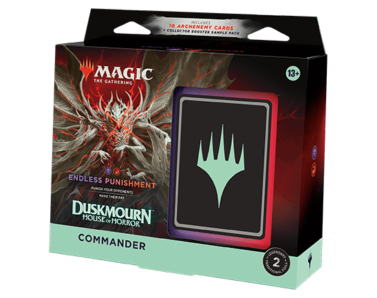 Magic: The Gathering Duskmourn: House of Horrors Commander Deck - Endless Punishment | MTG Horror-Themed Deck for Commander Format | Perfect for Spooky Game Nights & Competitive Play