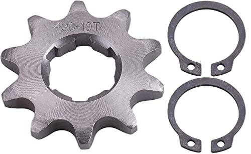 MRELC 420-10T Front Sprocket for Dirt Bikes, Pit Bikes, Mini ATVs & 4-Wheelers - Universal Motorcycle Replacement Part - Perfect for Off-Roading, Trail Riding & Motocross Racing