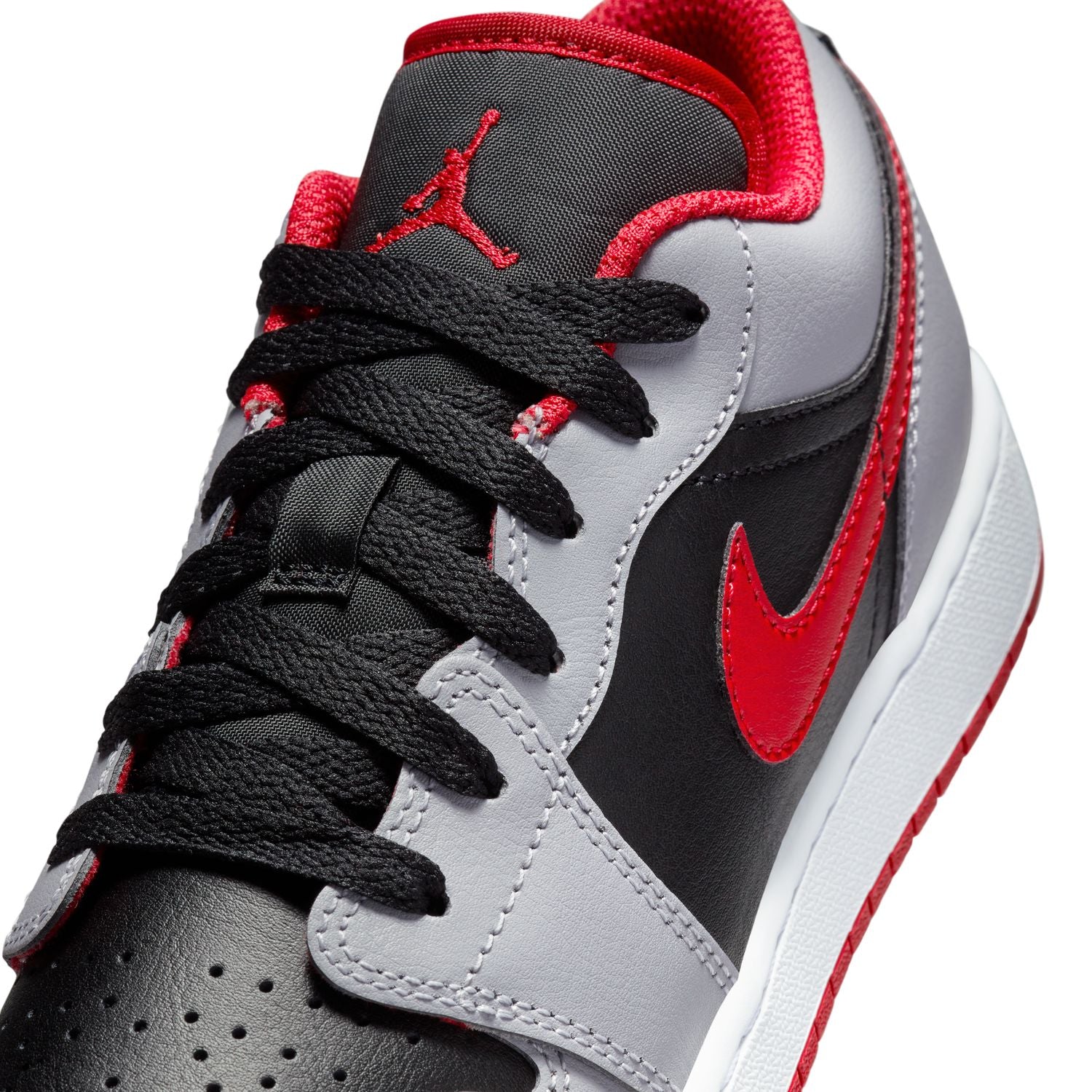 Air Jordan 1 Low 'Black Light Smoke Grey' Sneakers - Men's Basketball Shoes for Casual Wear & Street Style Fashion
