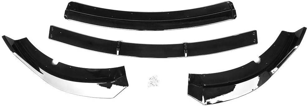 2015-2023 Dodge Charger SRT V2 Style Front Bumper Lip Kit - ABS Material 4-Piece Set Glossy Black - Aggressive Exterior Upgrade for Street Racing & Car Shows