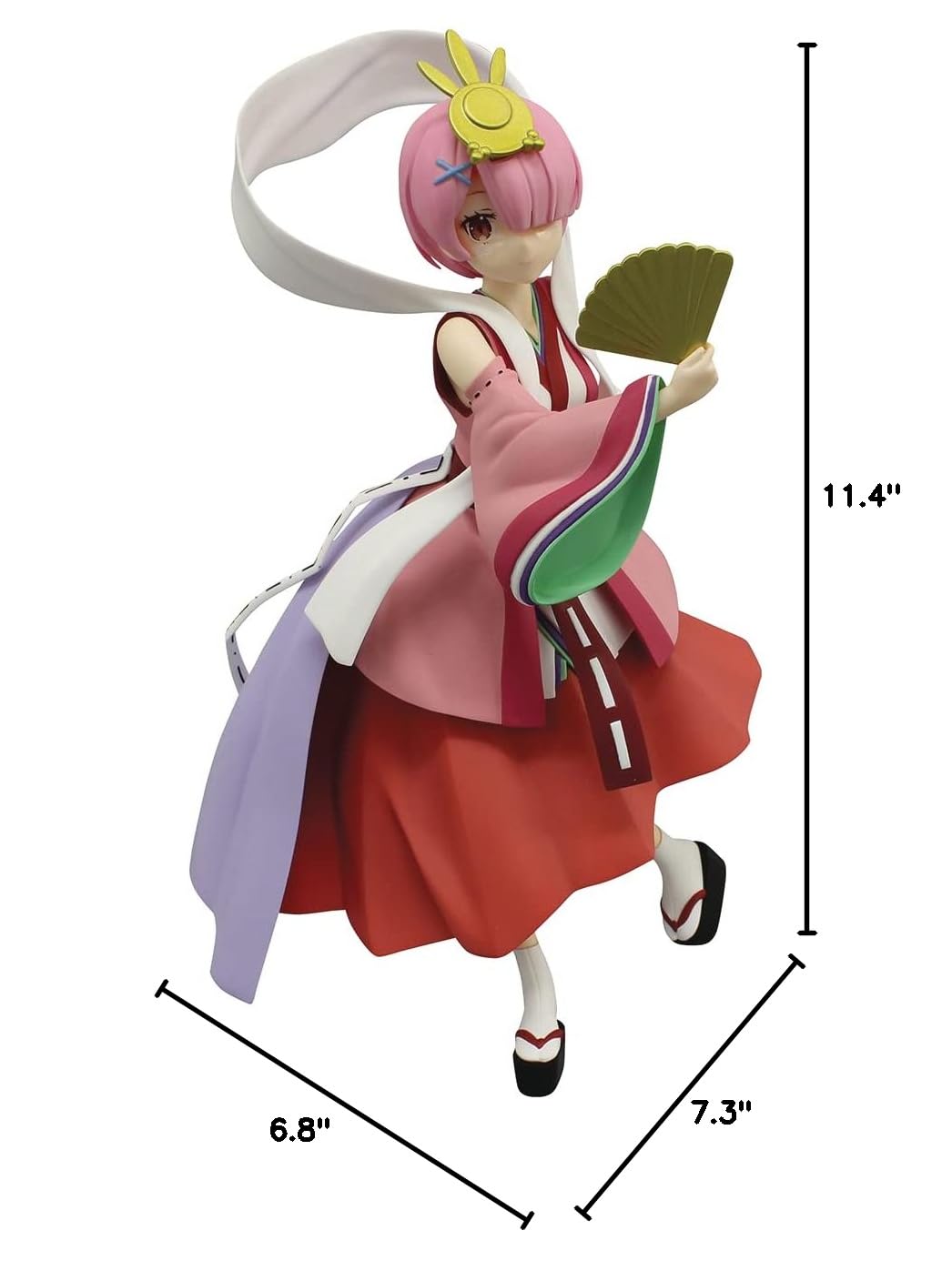 RE:Zero SSS Fairy Tale RAM Princess Kaguya Non-Scale PVC Figure Collectible - Anime Character Model for Display & Home Decor