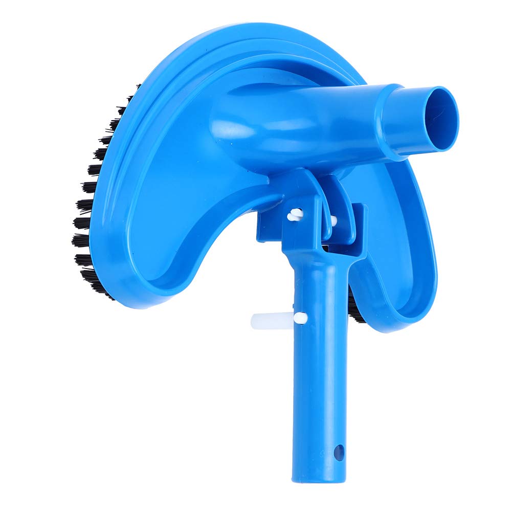 Half Moon Pool Vacuum Head - Curved Swimming Pool Cleaner for In-Ground & Above Ground Pools | Durable Pool Brush Attachment for Easy Pool Maintenance | Perfect for Weekly Cleaning, Algae Removal & Debris Collection