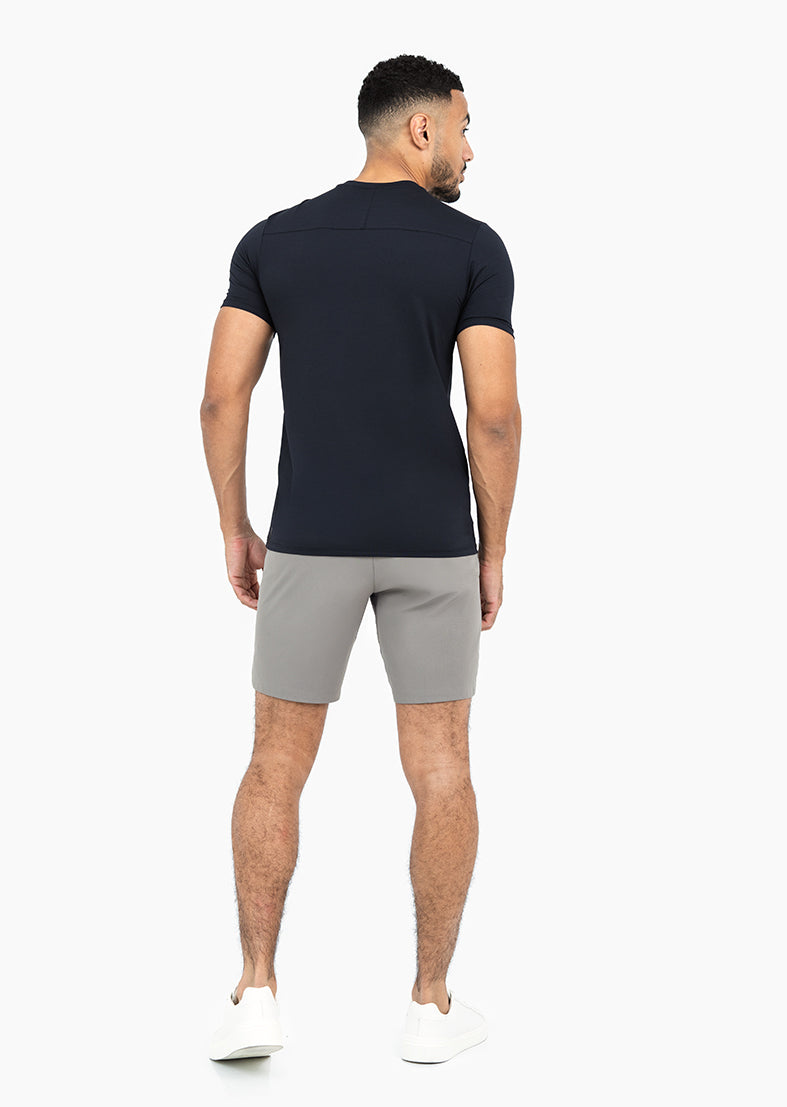 Men's Hybrid Active Performance T-Shirt - Moisture Wicking, Breathable & Lightweight for Gym, Running & Outdoor Activities - Black
