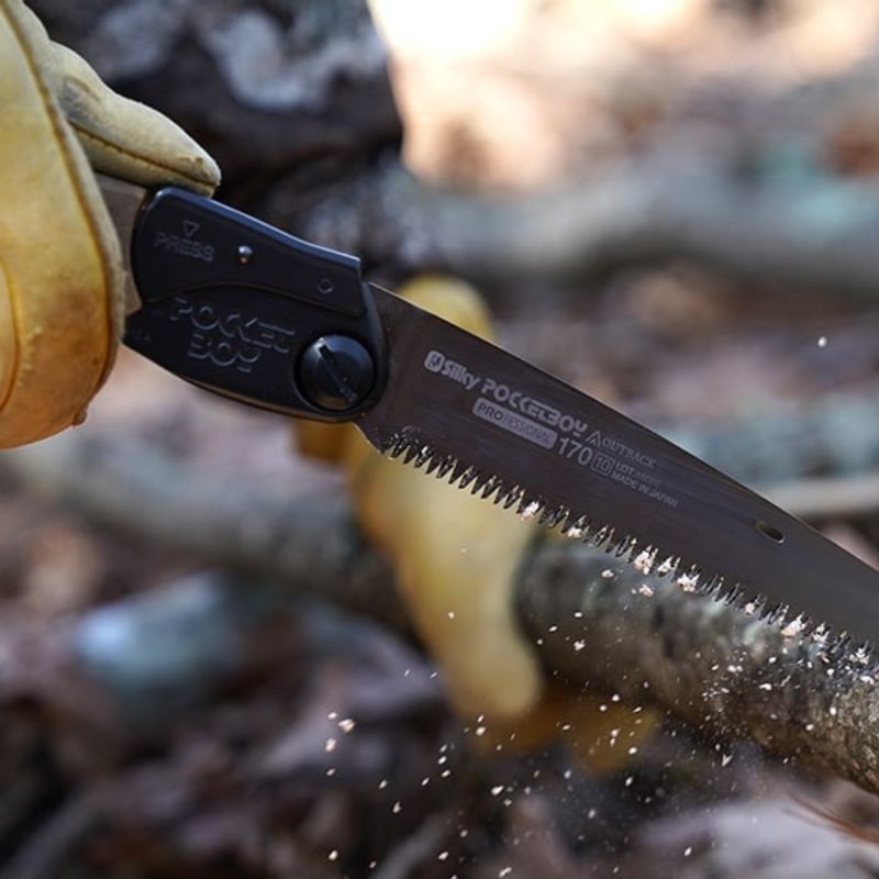 Silky PocketBoy Folding Saw Outback Edition - Compact Camping Saw for Bushcraft, Survival & Outdoor Adventures