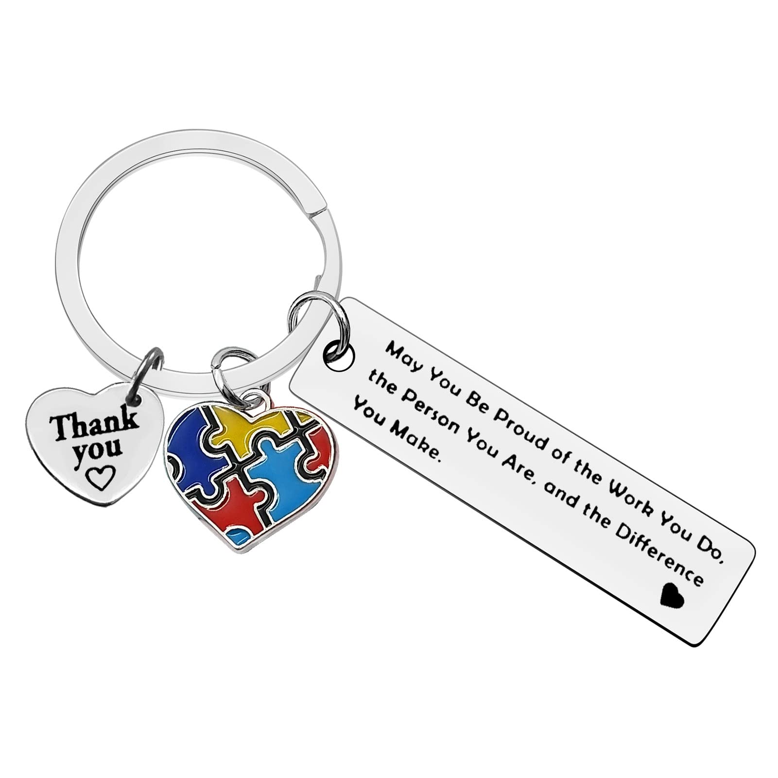 Autism Awareness Keychain - Special Education Teacher Appreciation Gift for SPED Teachers, Christmas & Birthday Present - Thoughtful Thank You Gift for Autism Support Educators | Perfect for Classroom Rewards, Teacher Recognition & Awareness Events