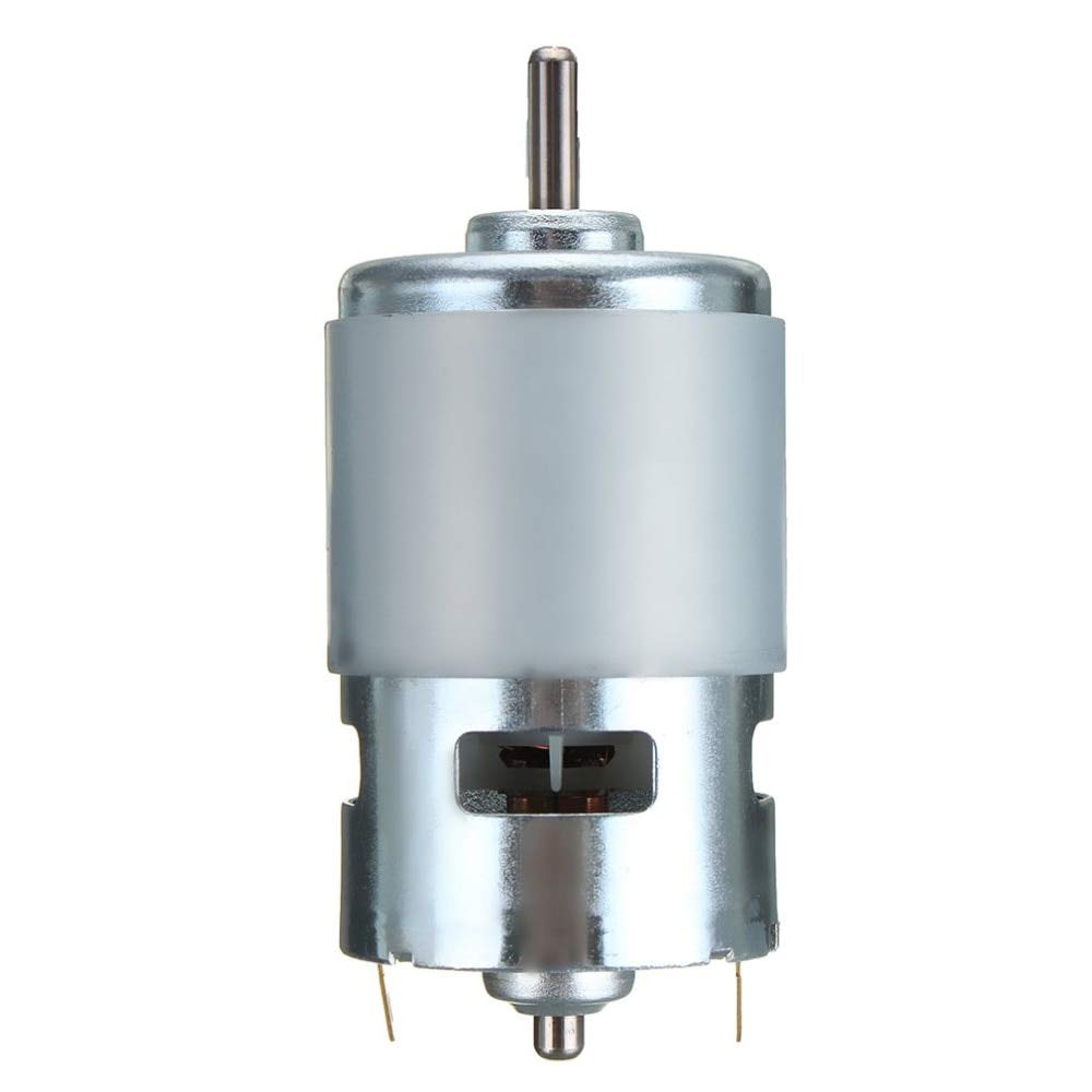 High Torque 775 DC Motor 12V-24V 3500-9000RPM Ball Bearing Low Noise Power Transmission Motor for Electric Tools - Ideal for DIY Projects, Power Tools, and Industrial Applications