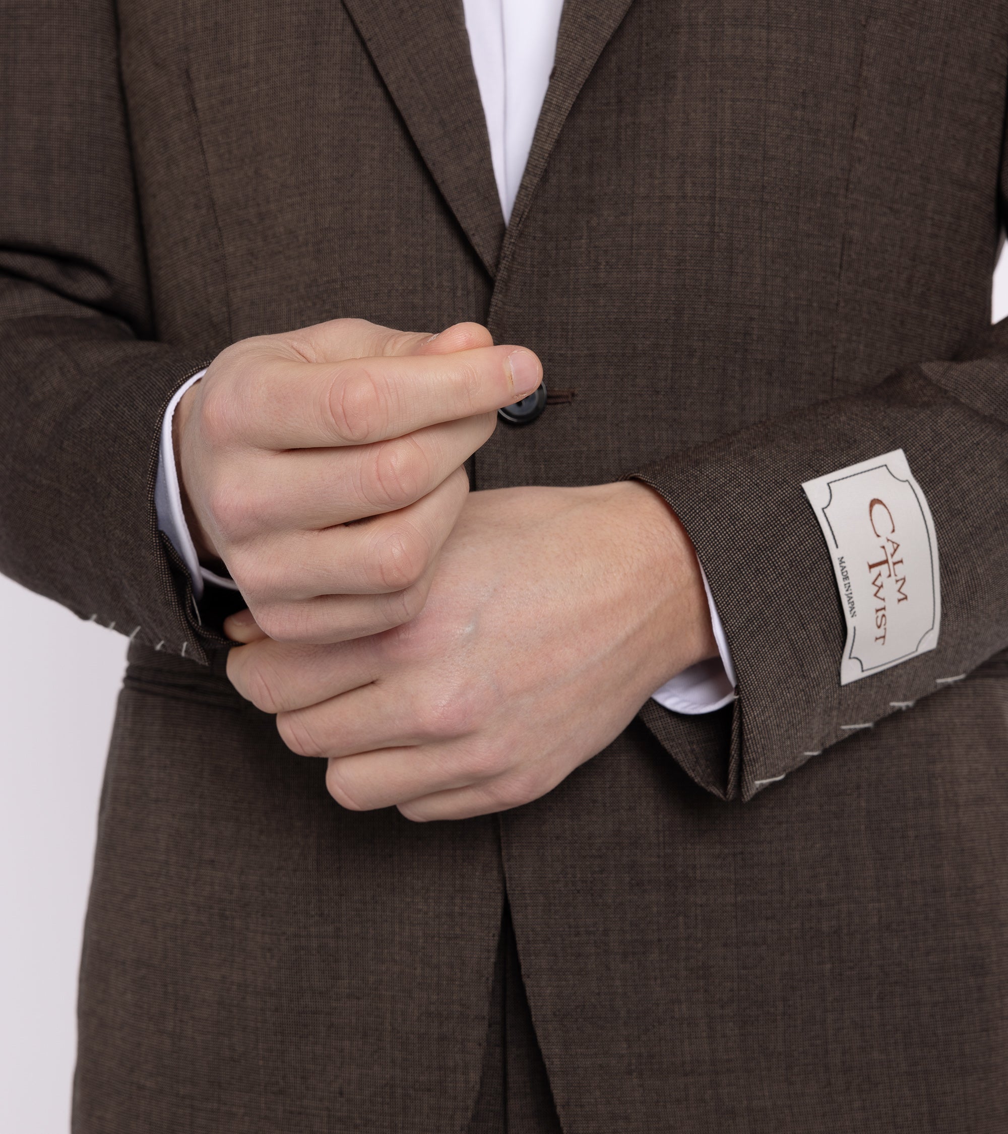 Premium Brown Wool Suit for Men - Ring Jacket Meister Calm Twist - Business & Formal Wear - Perfect for Office, Weddings & Special Events