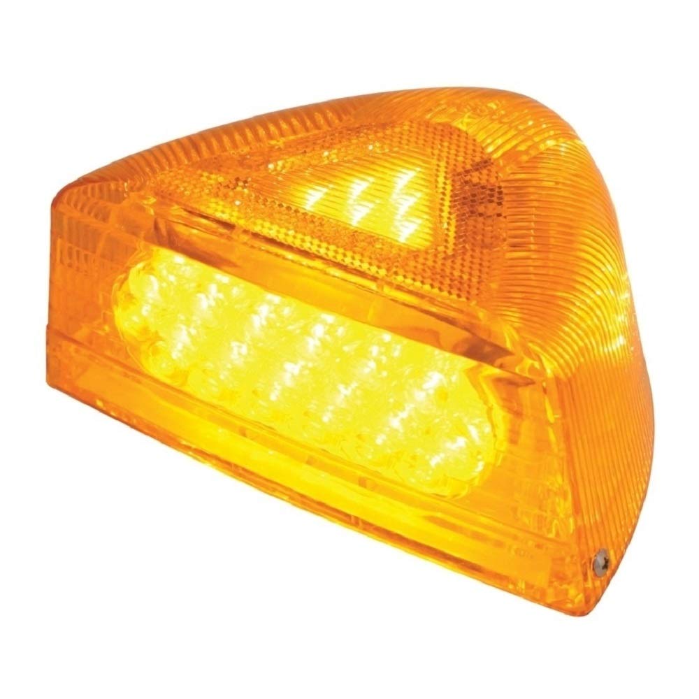 Peterbilt 379 & 359 LED Turn Signal Lights - Pair of 37 Amber LED Lights with Amber Lens (Left & Right) for Truck Upgrades & Nighttime Safety