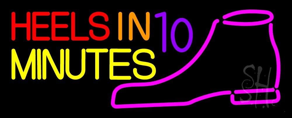10 x 24 Inches Black Square Cut Acrylic LED Neon Sign with Dimmer - Bright Premium Indoor Store Decor for Boutiques, Bars & Retail Shops - Perfect for Storefronts, Window Displays & Wall Art