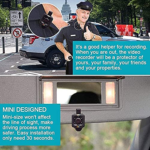 SQ11 HD Mini Camera - 720P/1080P Nanny Cam, Baby Monitor, Dashboard Cam with Night Vision & Infrared | No WiFi Needed | Perfect for Home Security, Baby Monitoring, Car Recording & Outdoor Activities