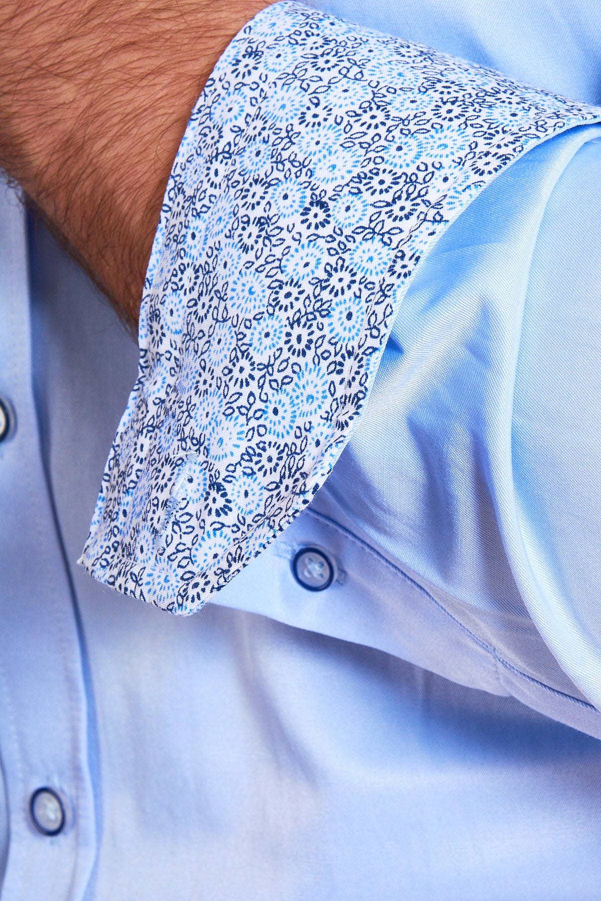 ALFIE Sky Blue Long Sleeve Shirt for Men - Casual Button Down Dress Shirt with Comfort Fit - Perfect for Office, Business Meetings & Smart Casual Outfits