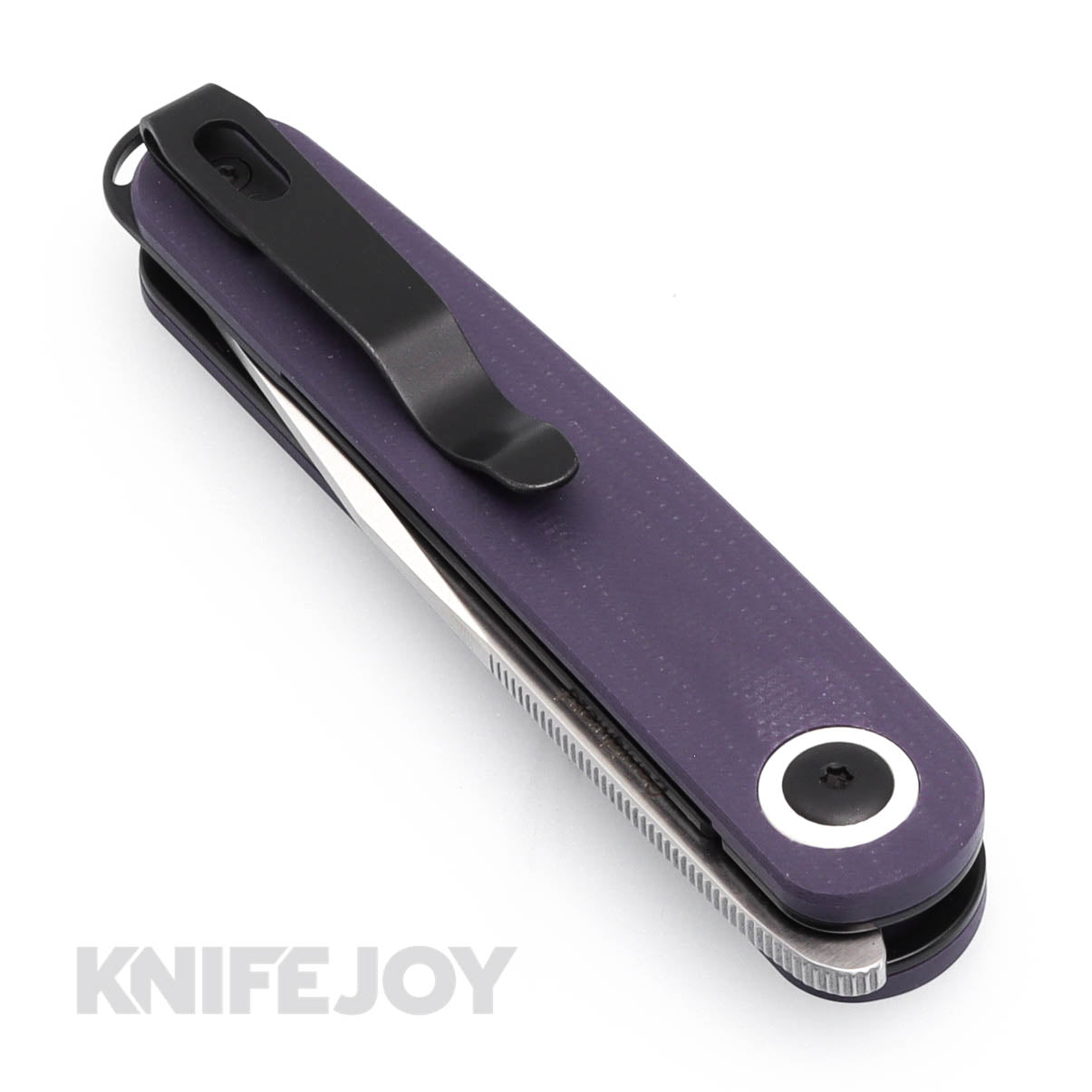 Kizer V3604C1 Squidward Frame Lock Folding Knife - 154CM Stainless Steel Blade with Purple G10 Handles - EDC, Outdoor, Camping & Survival Tool