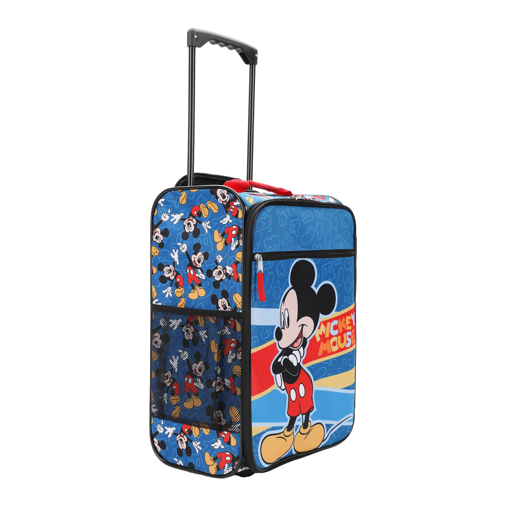 Disney Mickey Mouse Blue 18 Inch Pilot Case - Perfect for Travel, School & Business Trips | Durable Carry-On Luggage for Kids & Adults
