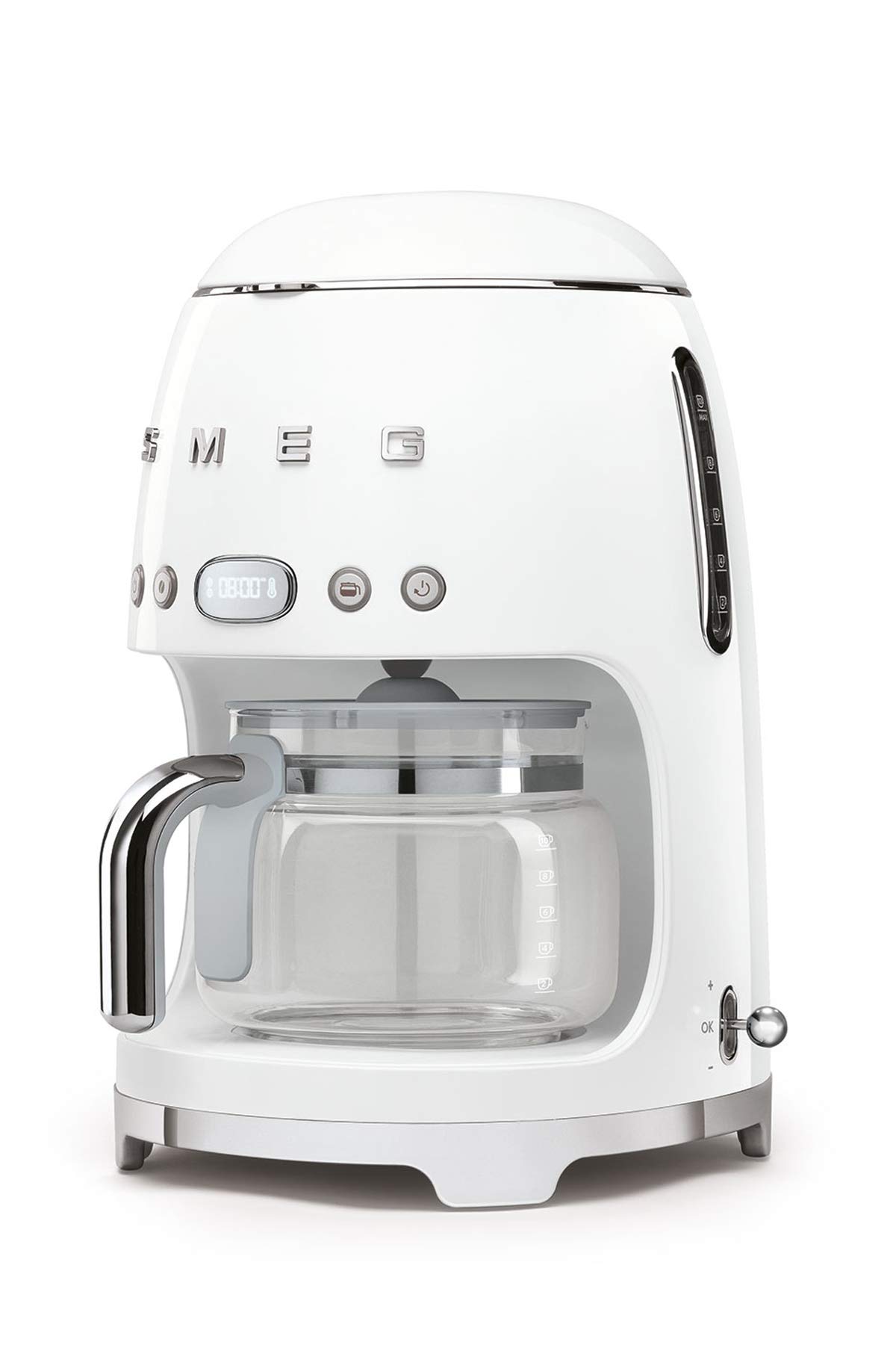 Smeg 11-Cup Filter Coffee Machine - White - Premium Drip Coffee Maker for Home & Office Use