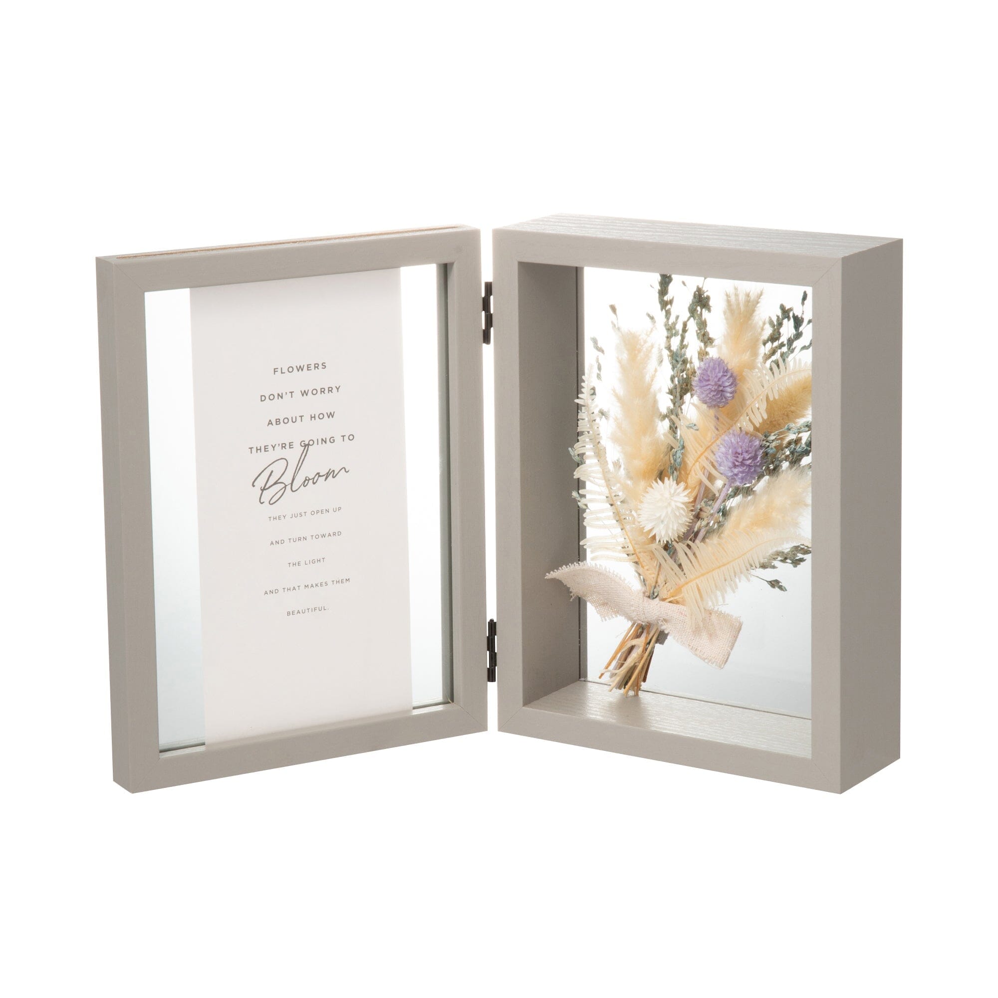 Premium Dried Blue Flower Frame - Elegant Home Decor for Wall, Wedding, Gift & Boho Room Aesthetic