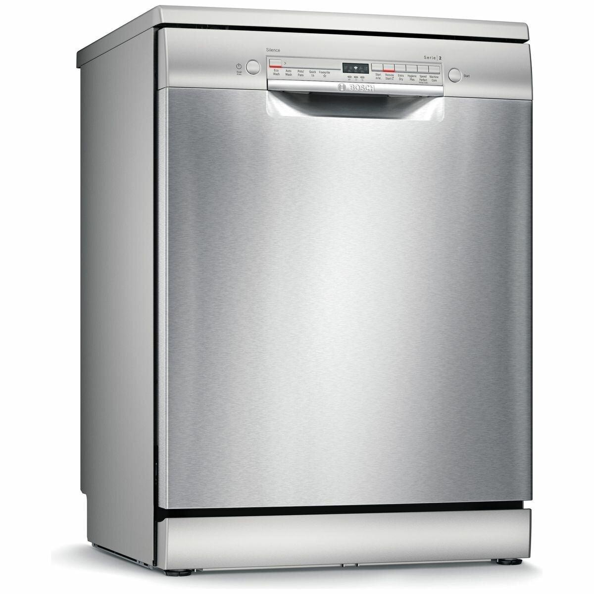 Bosch Series 2 60cm Freestanding Dishwasher - Stainless Steel SMS2ITI02A | Energy Efficient, Quiet Operation | Perfect for Small Kitchens & Apartments