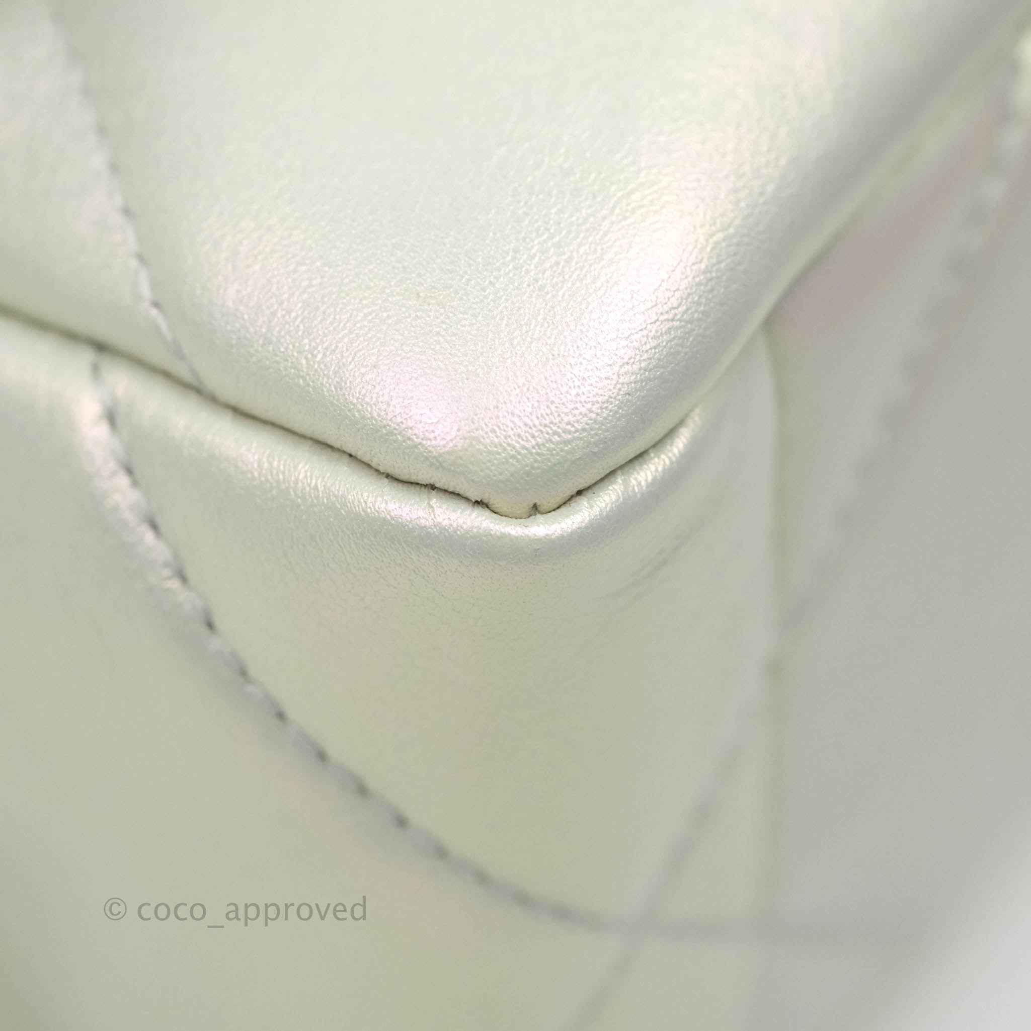 Chanel 19 Small Iridescent White Mixed Hardware Handbag - Luxury Designer Shoulder Bag for Women | Perfect for Evening Events, Date Nights & Special Occasions