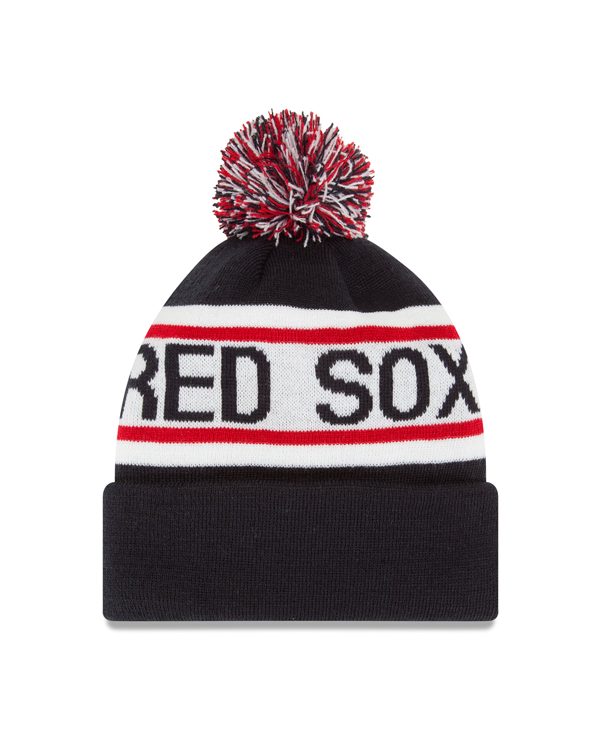 MLB New Era Biggest Fan Redux Knit Beanie with Pom - Official Licensed Baseball Winter Hat for Men & Women - Perfect for Cold Weather, Sports Games, and Team Spirit