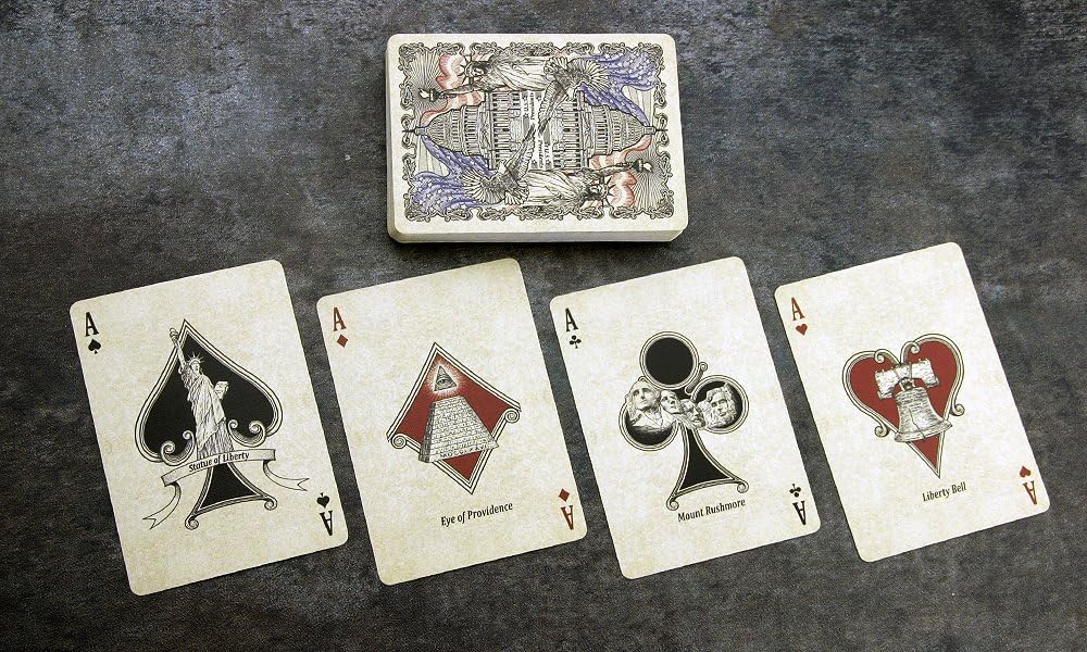 US Presidents Bicycle Playing Cards - Deluxe Embossed Collector's Edition | Premium Poker Cards for Game Nights, Gifts & Collectors