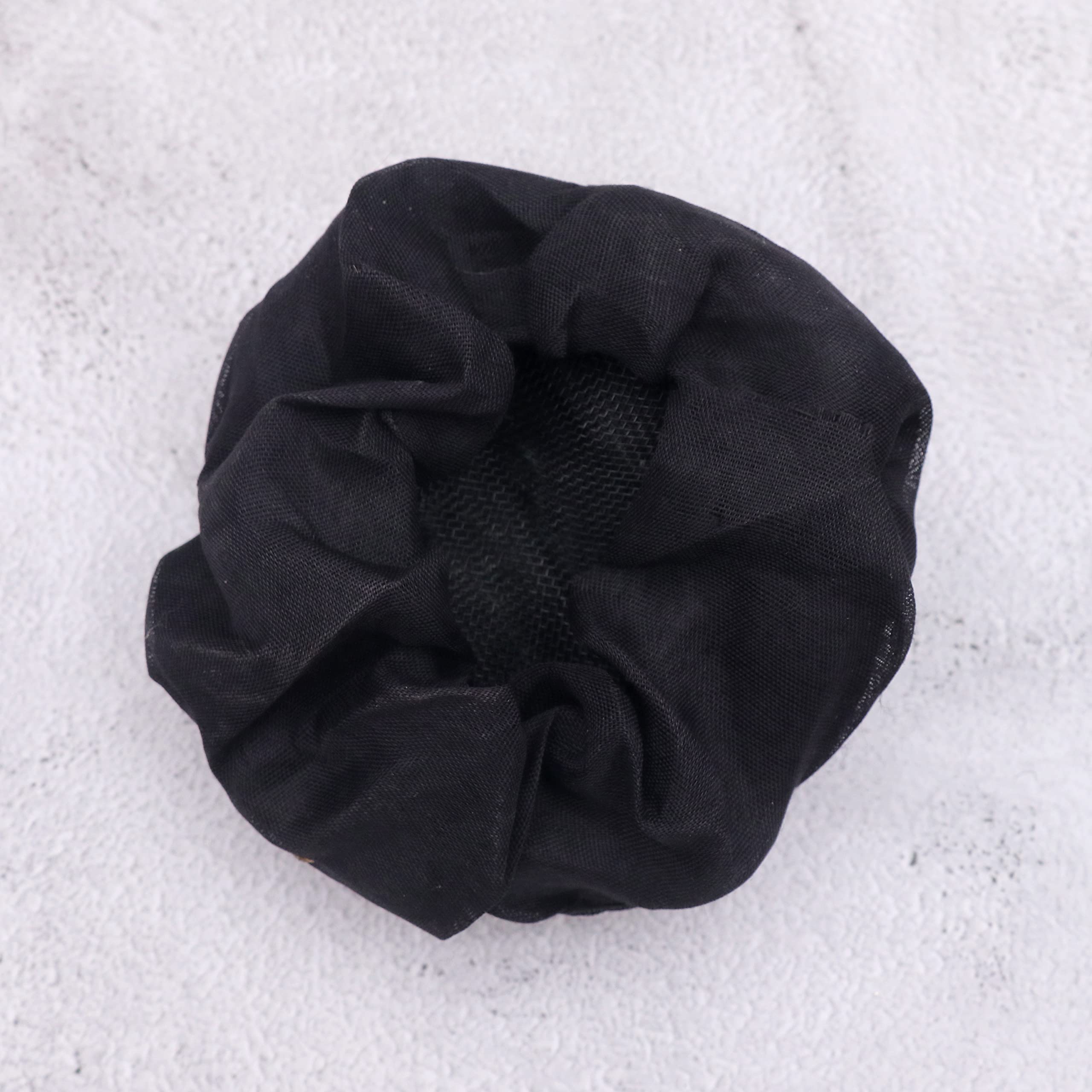 NAVMAV Stone Work Hair Juda Bun - Synthetic Black Hair Extension for Women & Girls | Perfect for Weddings, Parties & Festivals