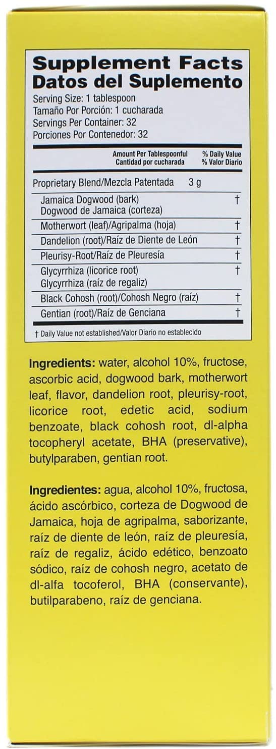 Lydia Pinkham Herbal Liquid Supplement for Women's Health - 16 oz (Pack of 6) | Natural Menopause Relief & PMS Support | Daily Wellness Tonic for Hormone Balance & Energy Boost