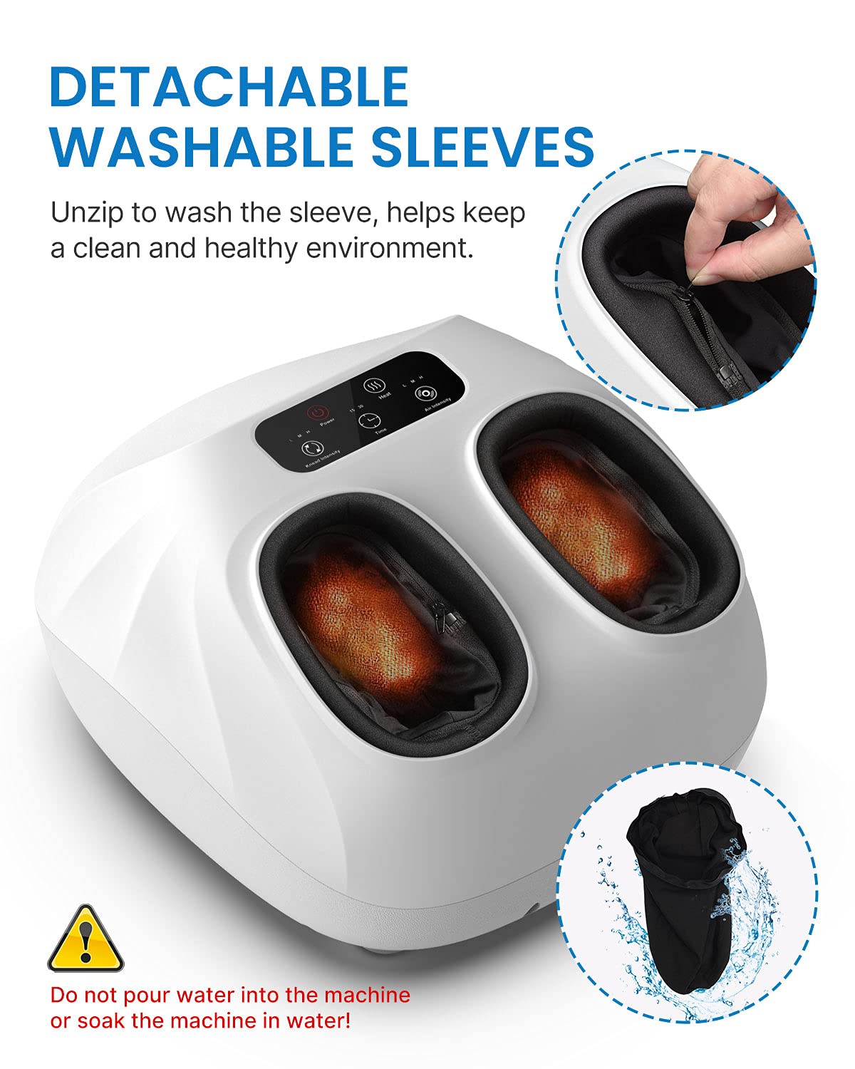 RENPHO Shiatsu Foot Massager Machine for Neuropathy & Plantar Fasciitis Relief - Deep Kneading Foot Massager with Wireless Control, FSA/HSA Eligible - Perfect Gift for Men & Women (Fits Up to Size 14) - Ideal for Home Relaxation, Office Stress Relief & Post-Workout Recovery