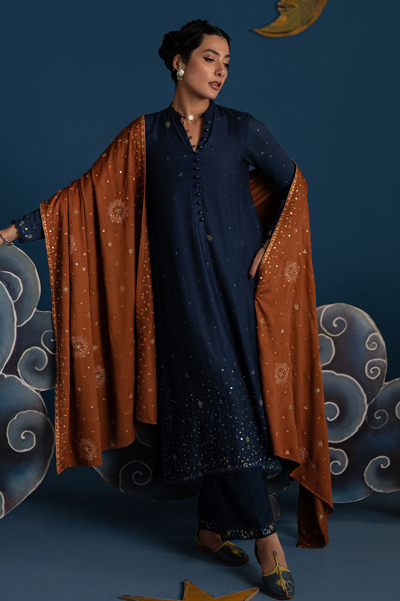 MOONLIGHT STAR 3-Piece Women's Ethnic Outfit Set (Shirt, Pants & Dupatta) - Traditional Indian Kurti Set for Festivals, Weddings & Special Occasions