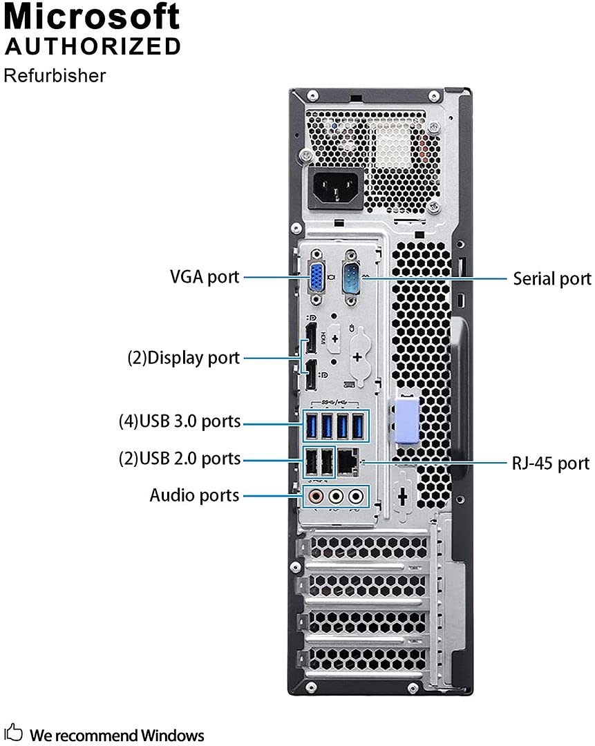 Renewed Lenovo ThinkCentre SFF Desktop Computer - Intel Core i7 up to 3.9GHz, 16GB RAM, 1TB HDD, WiFi, Keyboard & Mouse, Windows 10 Pro | Perfect for Home Office, Business Workstations & Small Business Computing